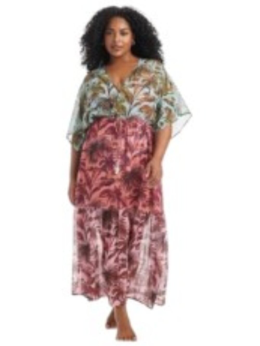 NWT Bleu Rod Beattie White Lotus Plus Size Dress Coverup 2X